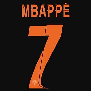 Mbappé 7 (Official Cup Printing) - 23-24 PSG 3rd