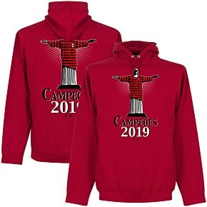 Flamengo 2019 Champions Christ Hoodie - Red