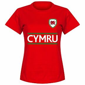 Cymru Team Womens Tee - Red