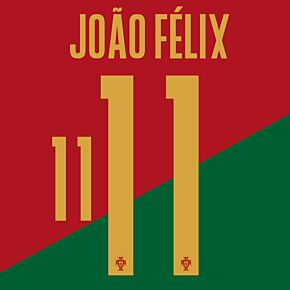 João Félix 11 (Official Printing) - 22-23 Portugal Home