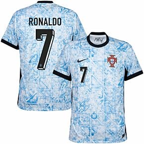 24-25 Portugal Away Shirt + Ronaldo 7 (Official Printing)