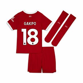 23-24 Liverpool Home Mini Kit + Gakpo 18 (Premier League)