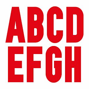 20-21 England Home Offiical Adult Letters (50mm)
