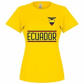 Ecuador Team Womens T-shirt - Yellow