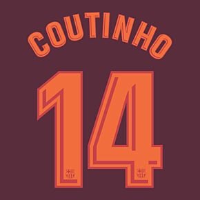Coutinho 14 - Barcelona 3rd Official Name & Number 2017 / 2018