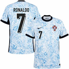 24-25 Portugal Dri-Fit ADV Match Away Shirt + Ronaldo 7 (Official Printing)