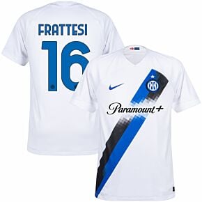 23-24 Inter Milan Away Shirt + Frattesi 16 (Official Printing)