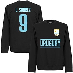 Uruguay Suarez 9 Team Sweatshirt - Black
