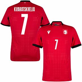 23-24 Georgia 3rd Shirt + Kvaratskhelia 7 (Fan Style)