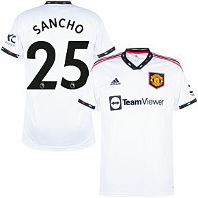 22-23 Man Utd Away Shirt + Sancho 25 (Premier League)
