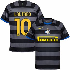 20-21 Inter Milan 3rd Shirt + Lautaro 10 (Official Printing)