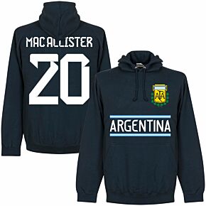 Argentina Mac Allister 20 Team Hoodie - Navy