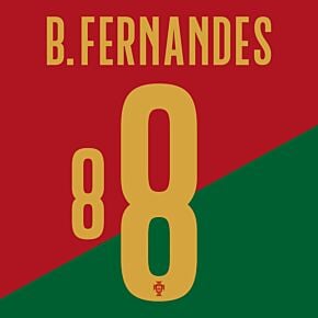 B.Fernandes 8 (Official Printing) - 22-23 Portugal Home