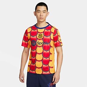 2024 Barcelona Chinese New Year Dri-Fit Academy Pre-Match Top S/S - University Gold/Midnight Navy