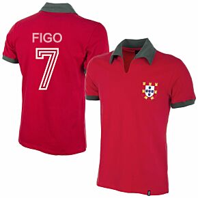 1972 Portugal Home Retro Shirt + Figo 7