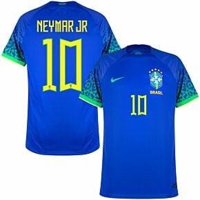 22-23 Brazil Away Shirt + Neymar Jr 10 (Official Printing)