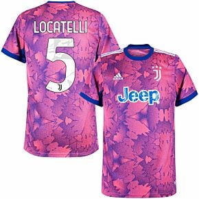 22-23 Juventus 3rd Shirt + Locatelli 5 (Official Printing)