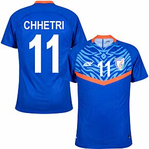 21-22 India Home Shirt + Chhetri 11 (Fan Style)