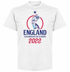 England 2022 Winners T-shirt - White