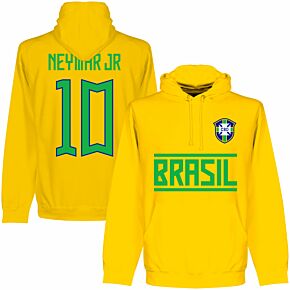 Brazil Team Neymar Jr 10 Hoodie - Yellow