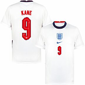 20-21 England Home Shirt + Kane 9 (Official Printing)