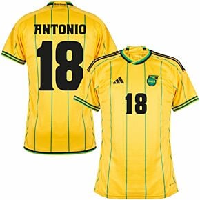 23-24 Jamaica Home Shirt + Antonio 18 (Official Printing)