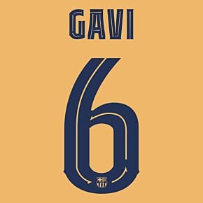 Gavi 6 (Official Cup Printing) - 22-23 Barcelona Away