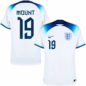22-23 England Dri-Fit ADV Match Home Shirt + Mount 19 (Official Printing)