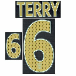 Terry 6 - 06-08 England Away Boys Name and Number Transfer