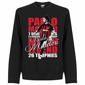 Paolo Maldini Legend Sweatshirt - Black