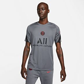 21-22 PSG Champions League DF Strike S/S Top - Grey/Red