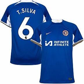 23-24 Chelsea Home Shirt (incl. Sponsor) + T.Silva 6 (Premier League)