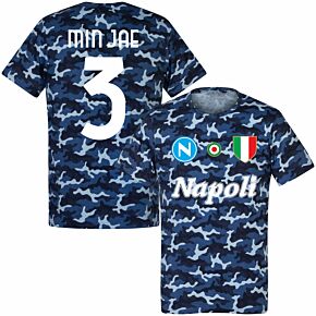 Napoli Team Min Jae 3 T-shirt - Camo Blue