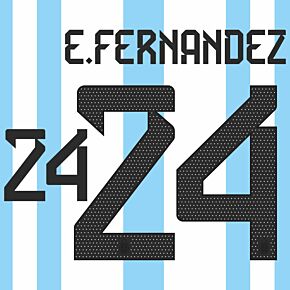 E.Fernandez 24 (3 Star Official Printing) - 22-23 Argentina Home