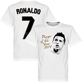 Ronaldo Player of the Year Boys Tee - White