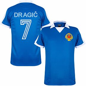 1980 Yugoslavia Retro Shirt + Dragić 7 (Retro Flock Printing)