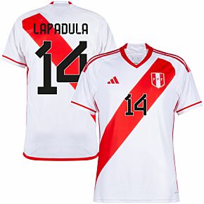 23-24 Peru Home Shirt + Lapadula 14 (Fan Style)