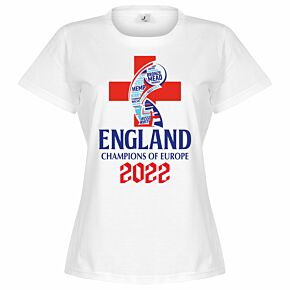 England 2022 Winners Cross Women's T-shirt - White