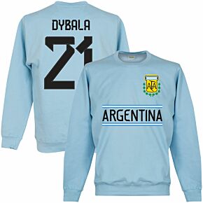 Argentina Dybala 21 Team Sweatshirt - Sky Blue