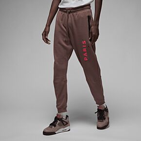 22-23 PSG x Jordan Fleece Pants - Plum Eclipse/Bright Crimson
