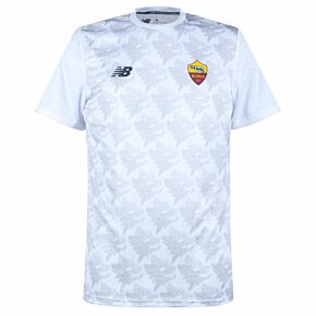 21-22 AS Roma Lightweight Training T-Shirt - White