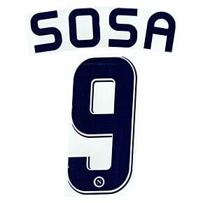 Sosa 9 - 07-08 Napoli Away Official Name and Number Transfer