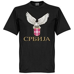 Serbia Crest Tee - Black