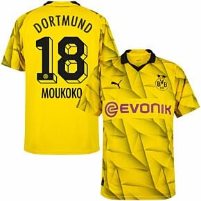 23-24 Borussia Dortmund 3rd Shirt + Moukoko 18 (Official Printing)