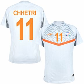 21-22 India Away Shirt + Chhetri 11 (Fan Style)