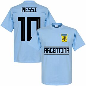 Argentina Messi 10 Team Tee - Sky