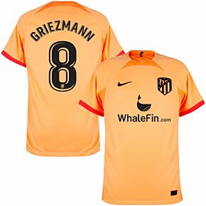 22-23 Atletico Madrid 3rd Shirt + Griezmann 8 (Official Printing)