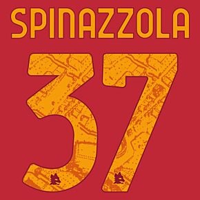 Spinazzola 37 (Official Printing) - 23-24 AS Roma Home