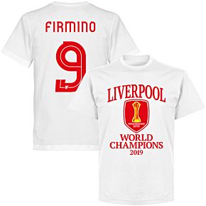 Liverpool World Club Champions 2019 Firmino 9 T-shirt - White