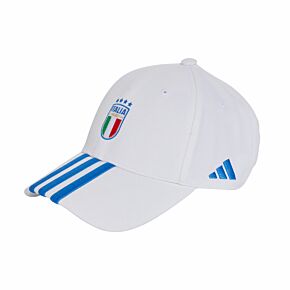 24-25 Italy Cap - White/Blue -(OSFM)